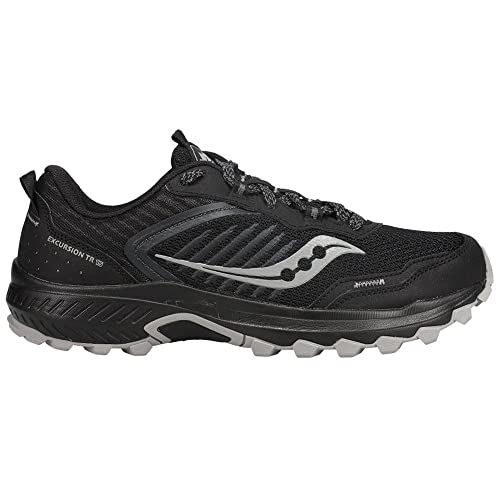 Saucony Men's Excursion Tr15 Trail Running Shoe, Black/Shadow, 10 - Image 2