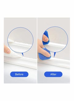 Y&D Silicone Sealant Remover and Bath Strip 6 Pack, 4 Finishing Tools, 2 Rolls Self Adhesive White Seal Strip, Waterproof Mildew Tape Caulk Tool for Wall  - Image 2