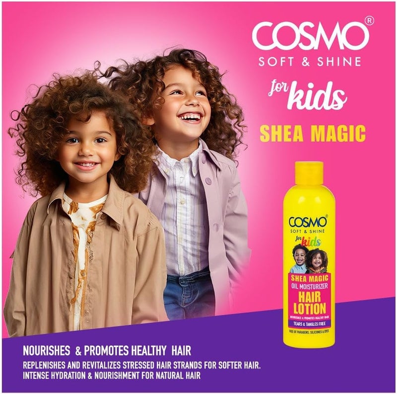 Cosmo Soft & Shine Shea Magic Oil Moisturizer Hair Lotion for Kids - 250ml - Image 2