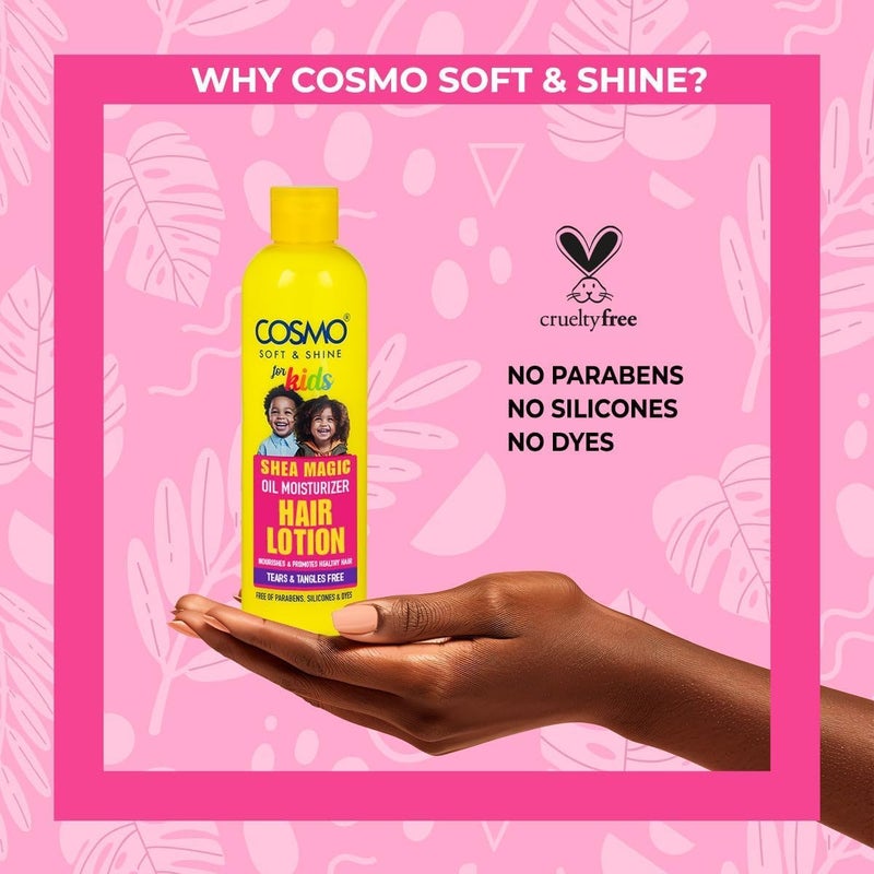 Cosmo Soft & Shine Shea Magic Oil Moisturizer Hair Lotion for Kids - 250ml - Image 5