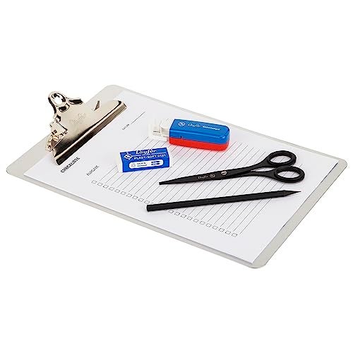 Saunders Aluminum Round Corner Clipboards - 1" Clip Capacity - 8 1/2" x 12" - Clamp - Aluminum - Silver - 1 Each - Image 4