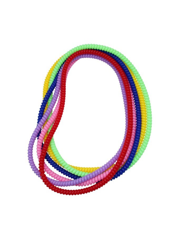 Olugu Sensory Chew Necklace for Boys and Girls, 6 Pack Stretch Chewing Necklaces for Kids with Autism ADHD SPD, Oral Motor Aids Chew Toys Reduce Fidgeting for Kids Chewer (6)  - Image 1