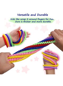 Olugu Sensory Chew Necklace for Boys and Girls, 6 Pack Stretch Chewing Necklaces for Kids with Autism ADHD SPD, Oral Motor Aids Chew Toys Reduce Fidgeting for Kids Chewer (6)  - Image 4