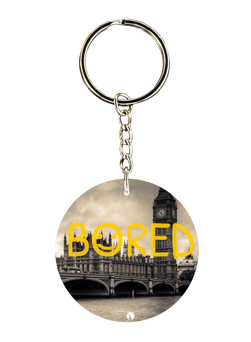 Tv Show Sherlock Printed Keychain
