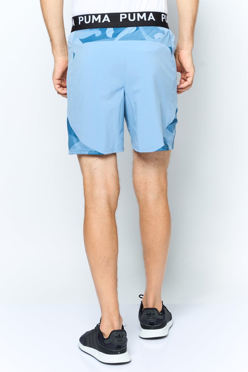 PUMA Men Sportswear Fit Brand Logo 7 Inseam Outdoor Shorts, Teal Blue - Image 3