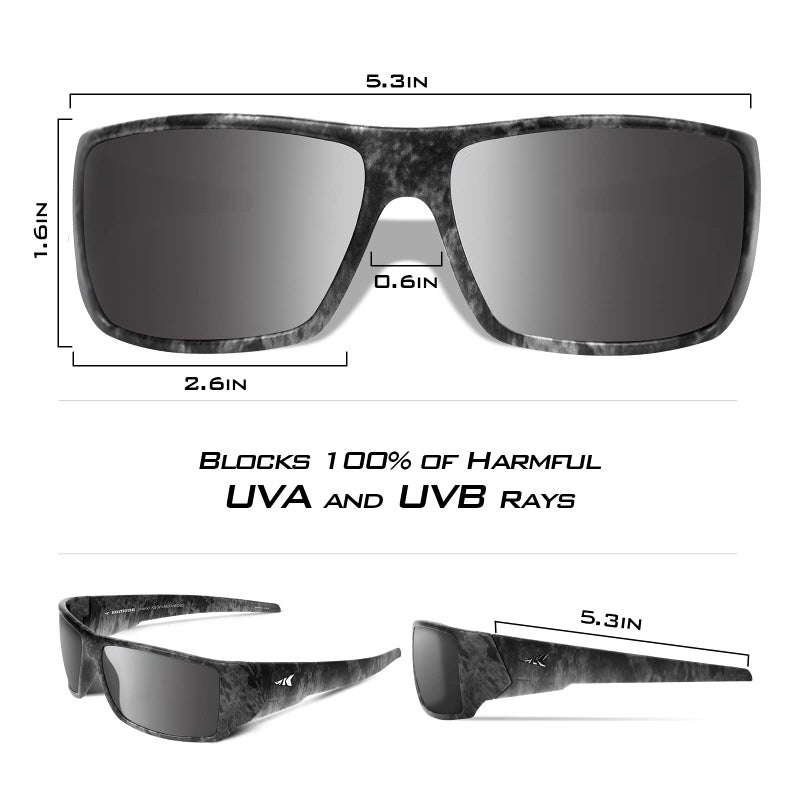 KastKing Iditarod Polarized Sport Sunglasses,PuriVex Protective Lens Coating Fishing Sunglasses,Ideal for Driving Fishing Cycling and Running,UV400 Protection,Durable Grilamid Frame - Image 4
