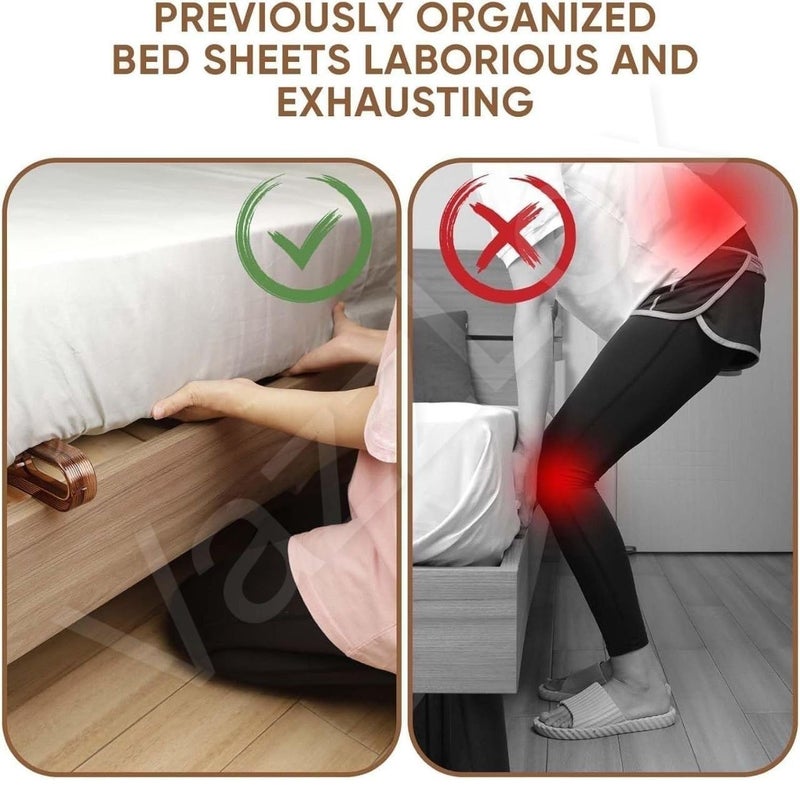 VazzLox (Pack of 1) Mattress Lifter Tool 2 in 1 Bedsheet Tucker Tool Bedsheet Mattress Lifter Stand Bed Lifter Helps Lift and Hold Mattress Wedge Elevator Bed Sheet Tuckers - Image 3