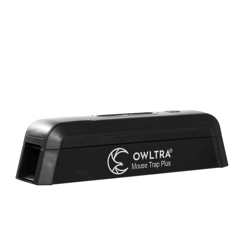 OWLTRA EMZ Plus Indoor Electric Mouse Trap, Instant Kill Rodent Zapper with Dual Entrances and Pet Safe Trigger, Black - Image 1