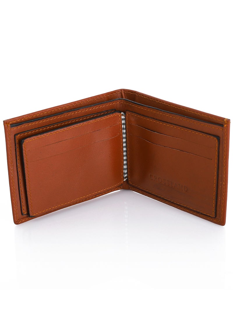 Crossland CROSSLAND Genuine Leather Slim Bifold Wallet for Men, 8 ID Slots, RFID Blocking Technology  - Image 4