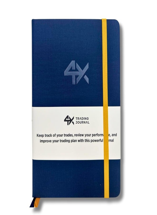 4X Trading Journal for Day Traders | Trade Log Book for Stocks, Forex, Options, Crypto | 12 Week Plan with 80 Trades | Trading Accessories | Neuroscience Based with Guided Trading Plan | Traders Gift - Image 1