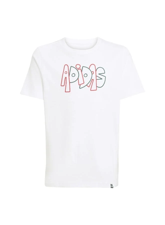 Adidas Graffiti Graphic T-Shirt Junior