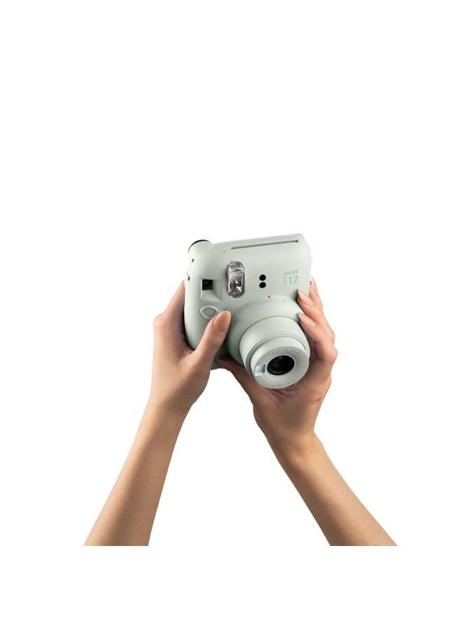 Instax mini 12 instant film camera, auto exposure with Built-in selfie lens, Mint Green - Image 3