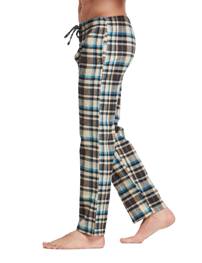 CYZ Men's 100% Cotton Premium Super Soft Flannel Plaid Pajama/Louge Pants-F1511070-2XL - Image 2