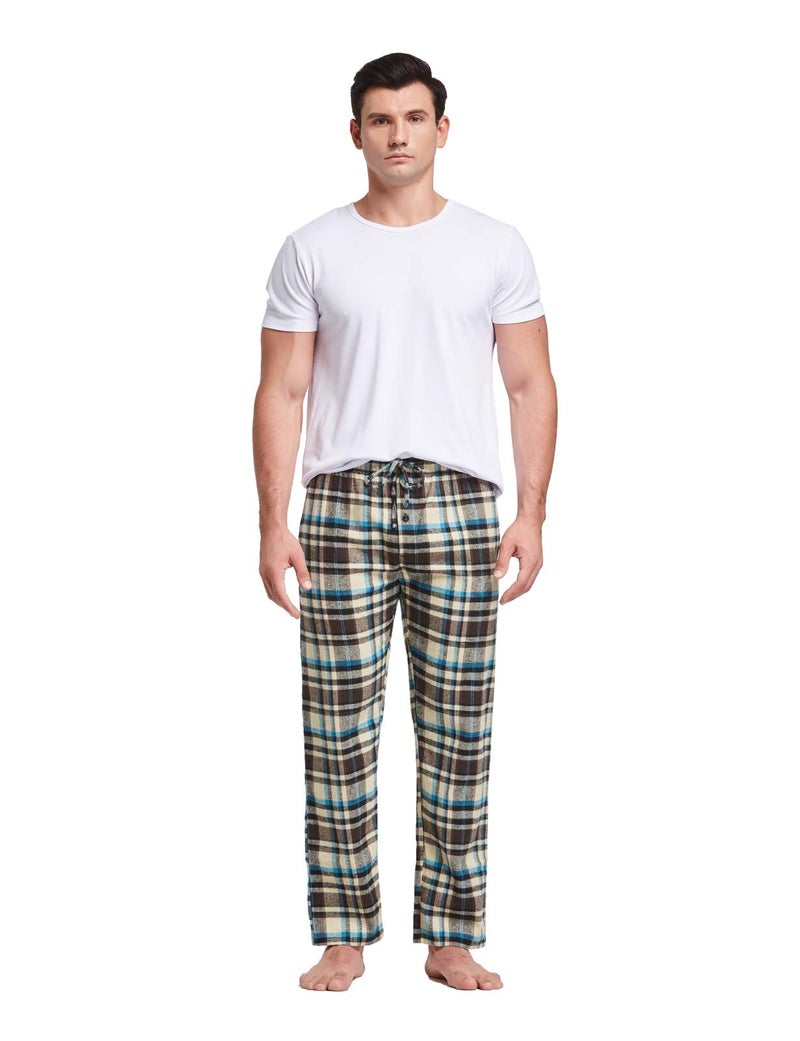 CYZ Men's 100% Cotton Premium Super Soft Flannel Plaid Pajama/Louge Pants-F1511070-2XL - Image 5