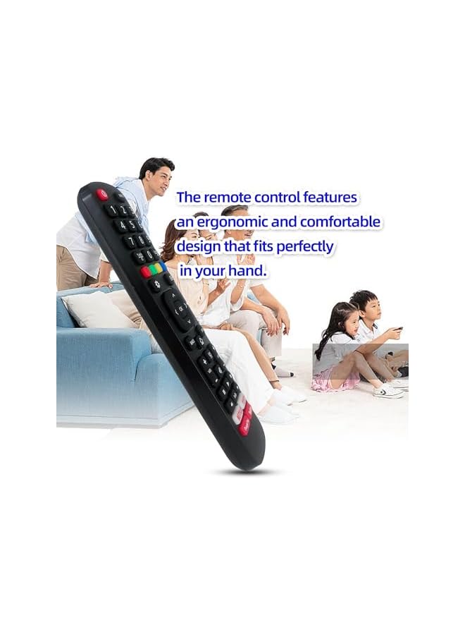 ELTRAZONE Universal Remote Control for Hisense Smart TV,EN2B27/EN3294HS/EN3296HS/EN2E30H/EN22653A Replacement Remote for all Hisense LED LCD Smart TVs with 4 shortcut keys - L1335V - Image 5