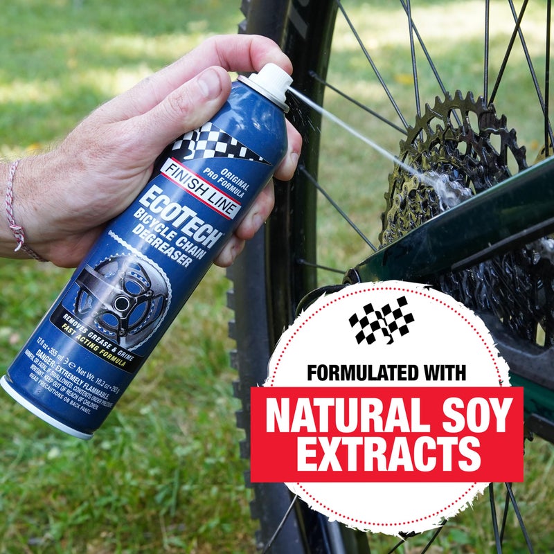 Finish Line EcoTech Bike Chain Degreaser Aerosol Spray, 12-Ounce - Image 2