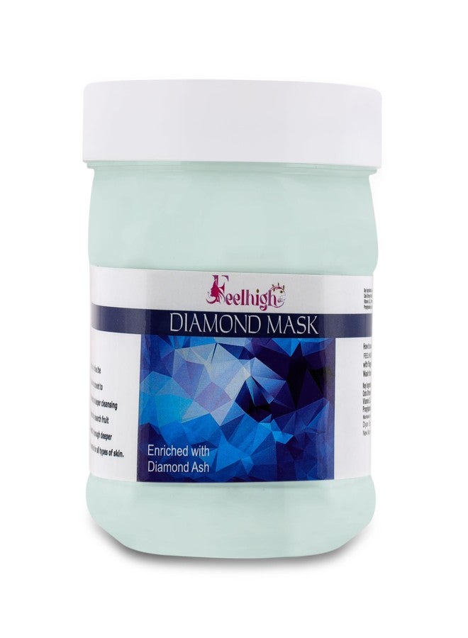 Feelhigh Diamond Face Mask Enriched with diamond ash Helps for Deep Cleansing, Prevent Premature ageing- Men & Women 500ml All Type Skin Facial Face Mask - Image 1