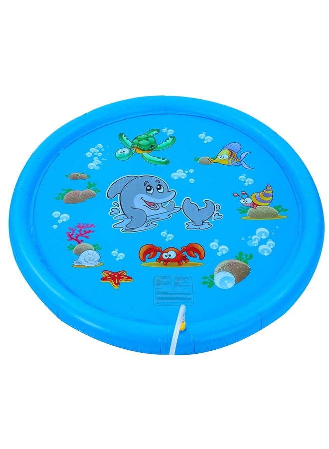 Dimple Outdoor Water Fun for Kids: 67" Inflatable Splash Pad | Water Play Mat with Sprinklers Age 3 4 5 6 7 yr | Toddler Water Toy for Summer Splash and Play - Image 3
