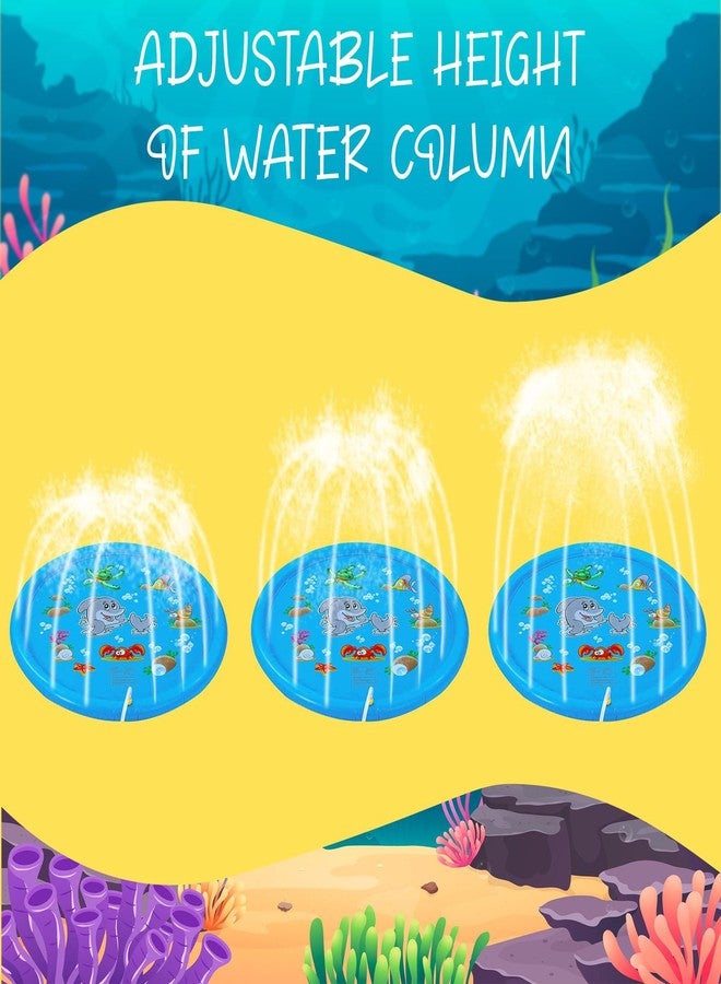 Dimple Outdoor Water Fun for Kids: 67" Inflatable Splash Pad | Water Play Mat with Sprinklers Age 3 4 5 6 7 yr | Toddler Water Toy for Summer Splash and Play - Image 4