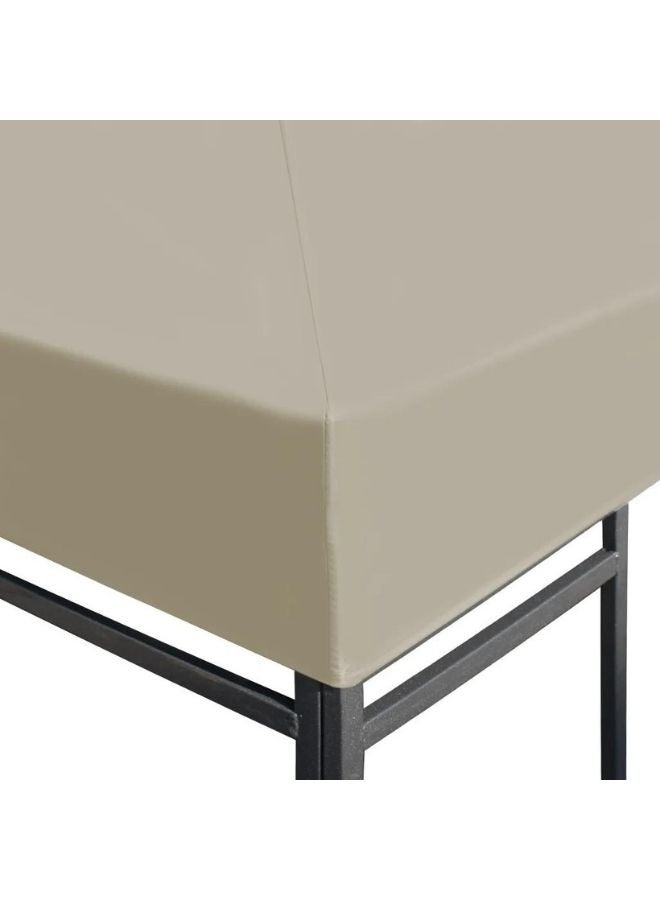 vidaxl Gazebo Top Cover 310 g/m4x3 m Beige  - Image 2