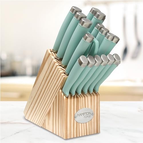 Hampton Forge EpicurePistachio–17Piece BlockSet, 17-Piece, Pistachio - Image 4