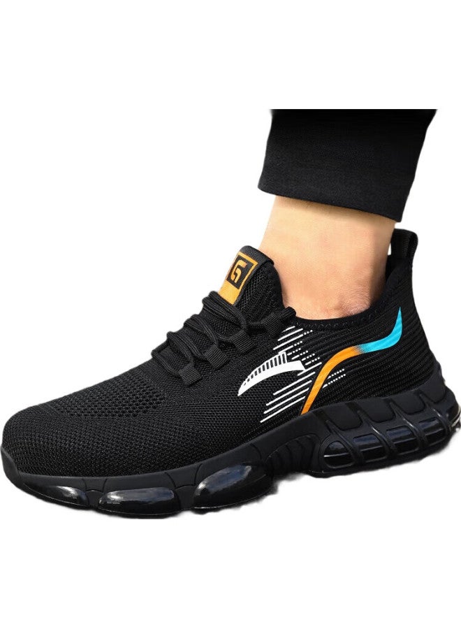 Jingtu Men'S Safety Work Shoes With Comfortable Soft Cushioning, Steel Toe Cap, Puncture-Resistant, Lightweight And Safe, Model 3023, Size 40 - Image 1