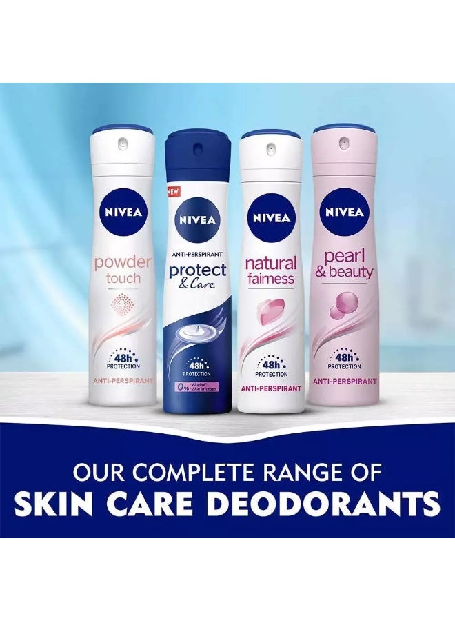 Nivea Protect and Care Deo Spray, Anti-perspirant for Women, Spray 150ml - Image 4