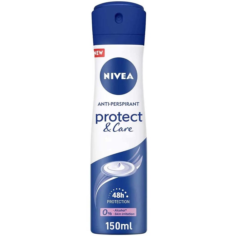 Nivea بخاخ نيفيا للحماية والعناية، مضاد للتعرق للنساء، بخاخ 150 مل - Image 1