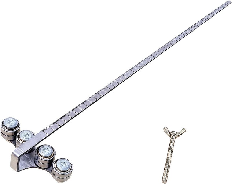 Sturdy 3mm Thick Metal Bearing Guide for Consistent Woodworking and Craft Applications Stable Cutting Ruler - Image 4