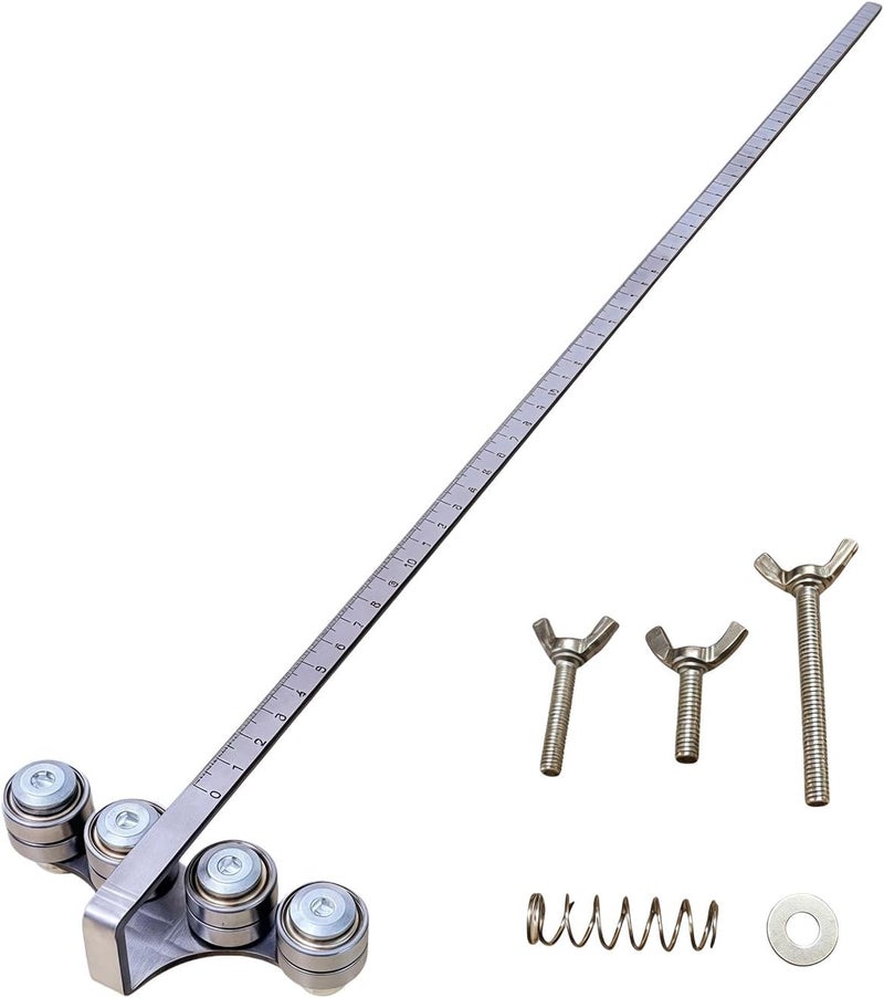Sturdy 3mm Thick Metal Bearing Guide for Consistent Woodworking and Craft Applications Stable Cutting Ruler - Image 5