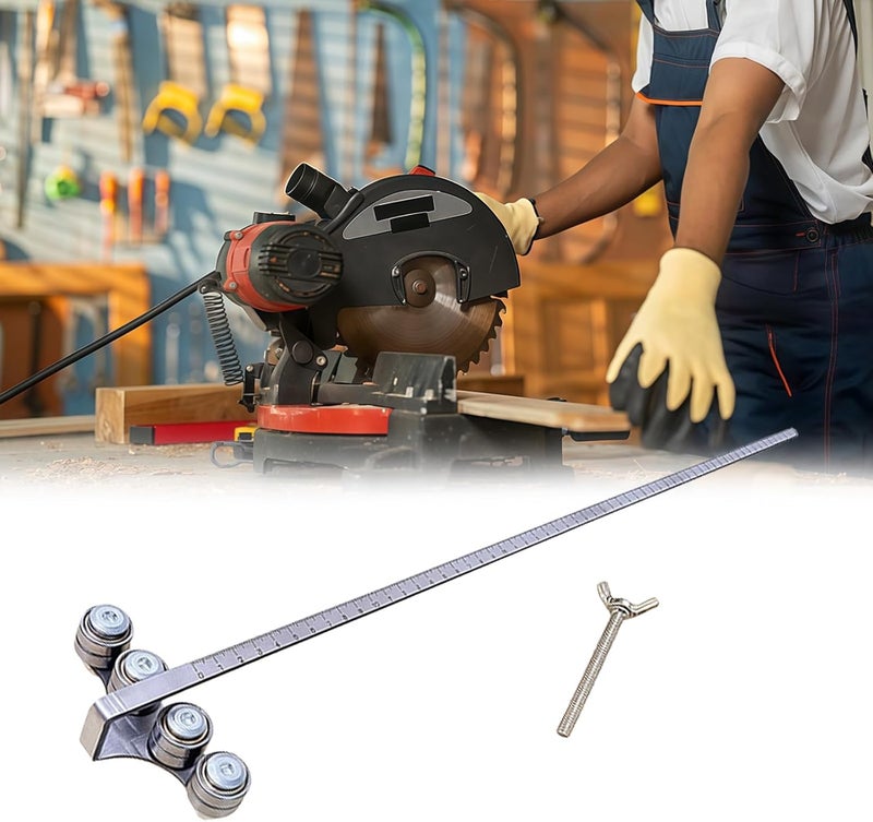 Sturdy 3mm Thick Metal Bearing Guide for Consistent Woodworking and Craft Applications Stable Cutting Ruler - Image 3