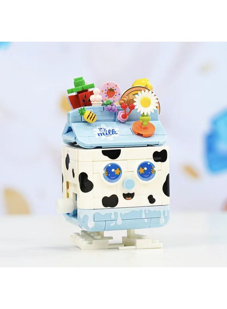 Sweet and fun milk-shaped building blocks, which are both educational and entertaining, are made of non-toxic ABS plastic (BPA-free) with smooth edges for easy and safe operation.  - Image 1