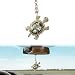 UHANBUT Bling Turtle Car Mirror Hanging Accessories Crystal Diamond Car Rear View Mirror Charm Cute Swinging Auto Hanging Ornament Pendant Funny Automotive Interior Decoration Accessories Green - Image 2
