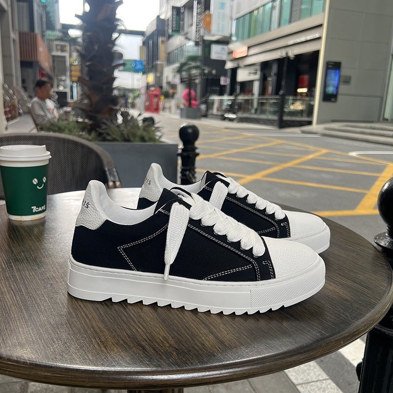 High Quality Numeris Men's Fashion Trendy Ripped Canvas Shoes Casual Couple Skate Shoes