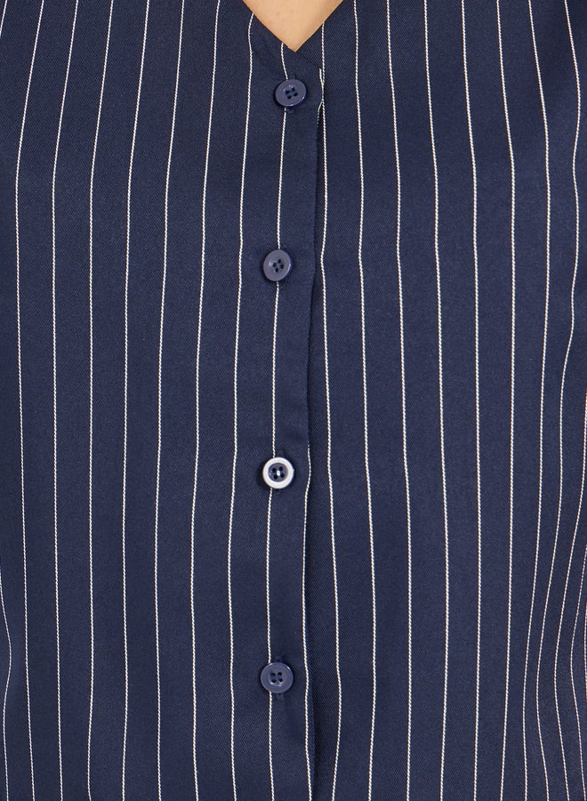 ستايلي جيليه مخطط بأزرار غلق - Image 3