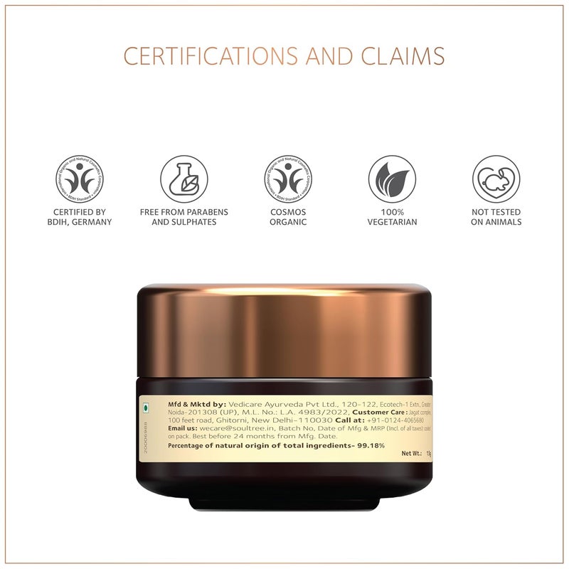 SoulTree Hemp Repair Calm UnderEye Cream Reduces undereye dark circles puffiness All Skin types 15g - Image 5