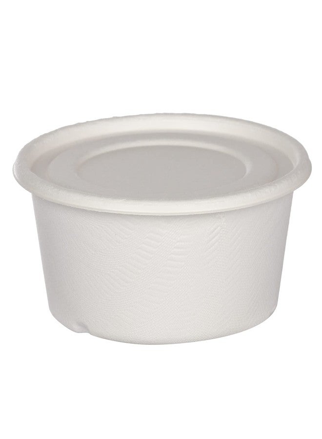 Ecoware® 100% Natural, Biodegradable, Compostable, Ecofriendly, Safe & Hygienic Disposable 600 ml Takeaway Bowl with Lid - Medium Size (Pack of 25 Bowls with lids) - Image 1
