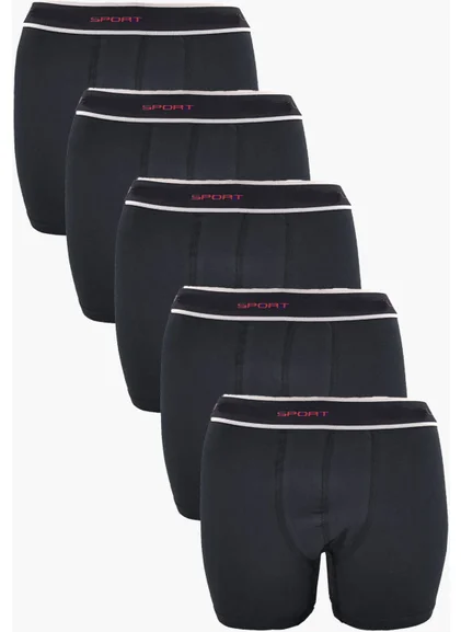 Hepsine Rakip Competing All, 5-Piece Men's Cotton Sports Boxer, Lycra, Flexible, Comfortable with Additional Mesh Piece