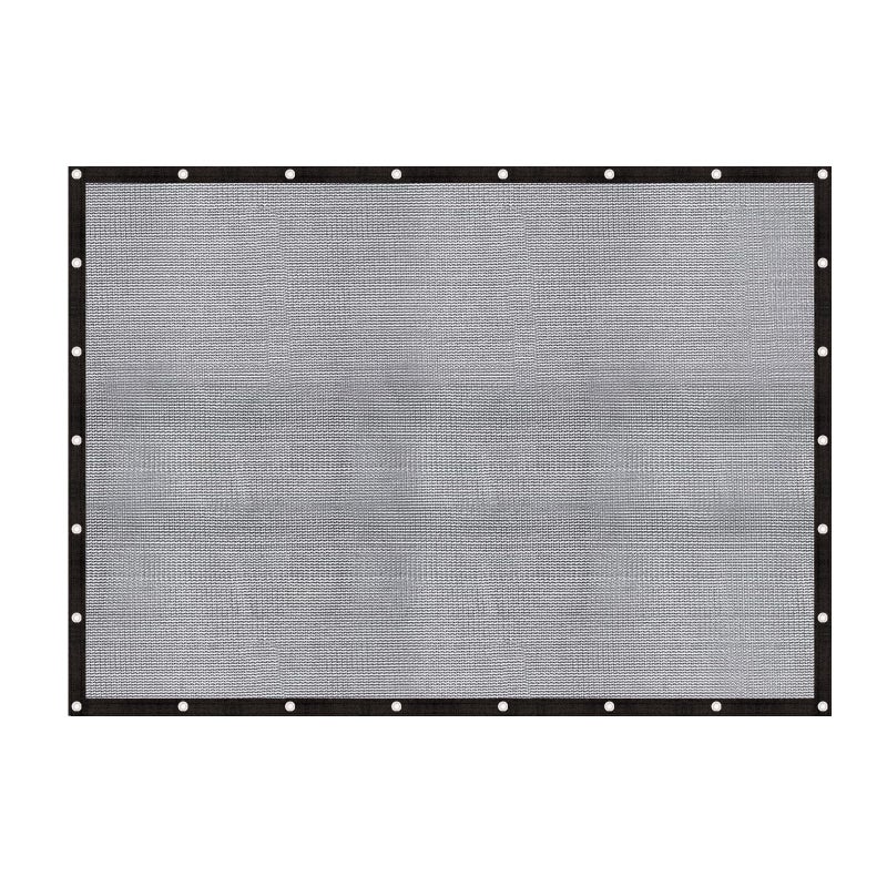 Cool Area 60-70% Sun Shade Cloth 10x12FT Mesh Tarp with Grommets Patio Screen Mesh for Canopy Garden Porch Greenhouse Pools Dump Truck Dog Kennel Black - Image 1