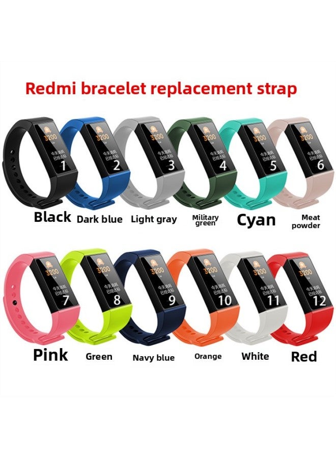 Suitable For Redmi Bracelet Wristband Red Mi Bracelet Strap Smart Xiaomi Redmi Bracelet Replacement Strap-Color:Light Gray  - Image 2