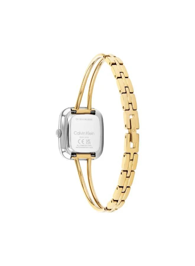 كالفن كلاين ساعة كوارتز بعقارب وسوار من الفولاذ المقاوم للصدأ