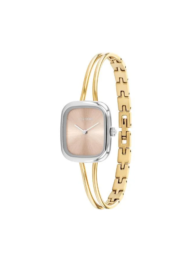CALVIN KLEIN  Calvin Klein Two Hand Quartz Movement Watch for Women CK ADORE Collection with Gold Colored Stainless Steel Bracelet - 25100134 for Women | Best Price UAE