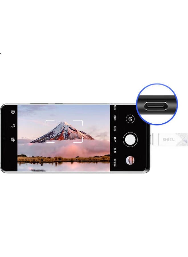 Geil 256Gb Usb3.0 Type-C Dual-Use Flash Drive, High-Speed 100Mb/S, Otg Interface, Compatible With Android Phones, Laptops, Universal Usb Drive, Gp100 Series - Image 3