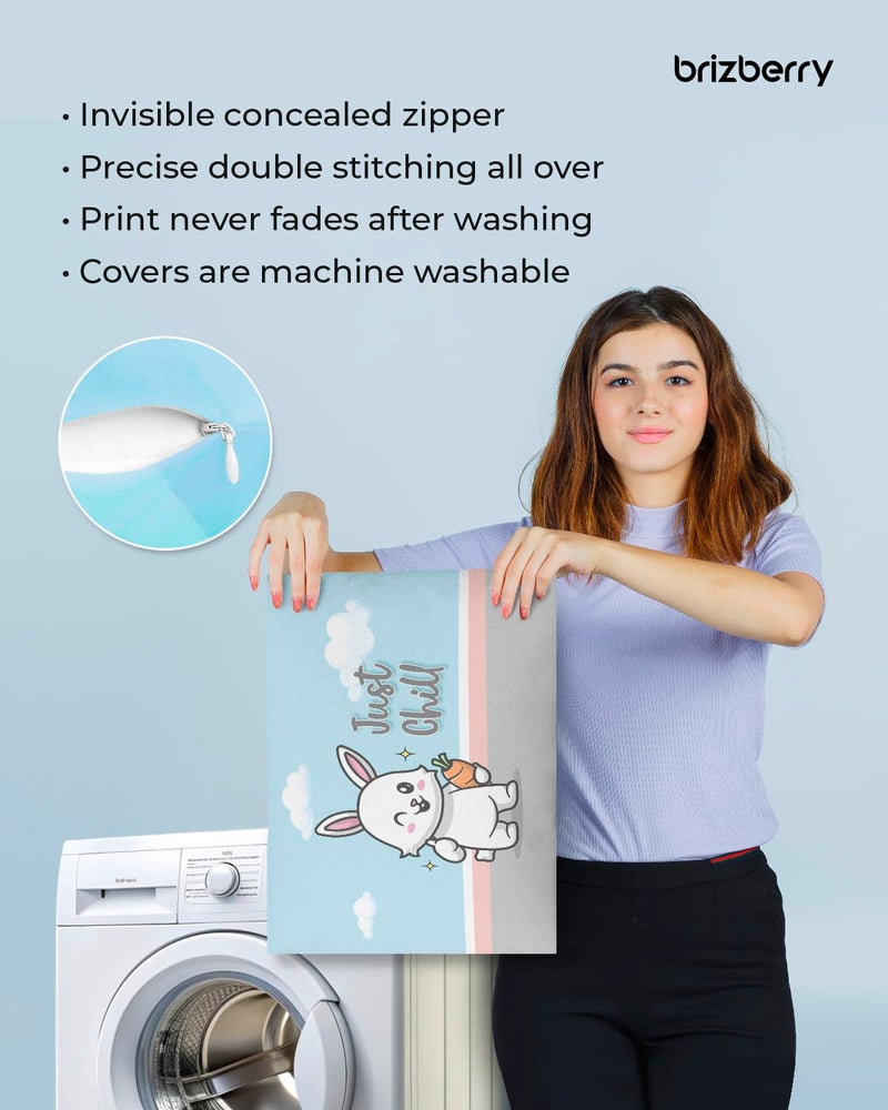 Brizberry® Kids Pillow Cushion with Super Soft Fabric | Animal & Cartoon Prints | 12x18 inches (Design 18) - Image 5