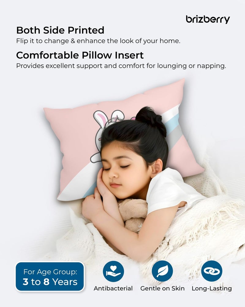 Brizberry® Kids Pillow Cushion with Super Soft Fabric | Animal & Cartoon Prints | 12x18 inches (Design 18) - Image 4