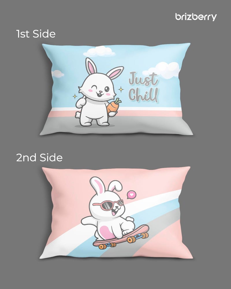 Brizberry® Kids Pillow Cushion with Super Soft Fabric | Animal & Cartoon Prints | 12x18 inches (Design 18) - Image 2