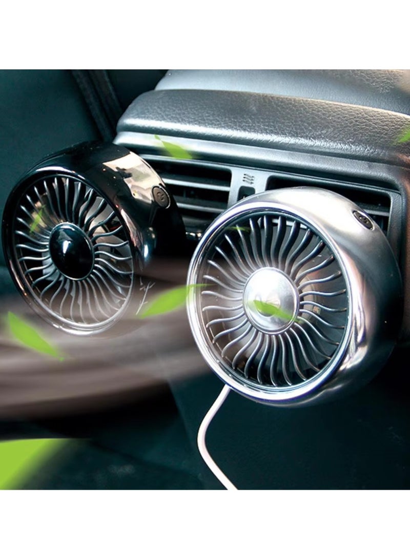 Car Fans Multi-function Mini USB Car Fan Cooler 360 Degree Rotating Cooling Fan Electric Car Circulator 3 Speed Cooler  - Image 1