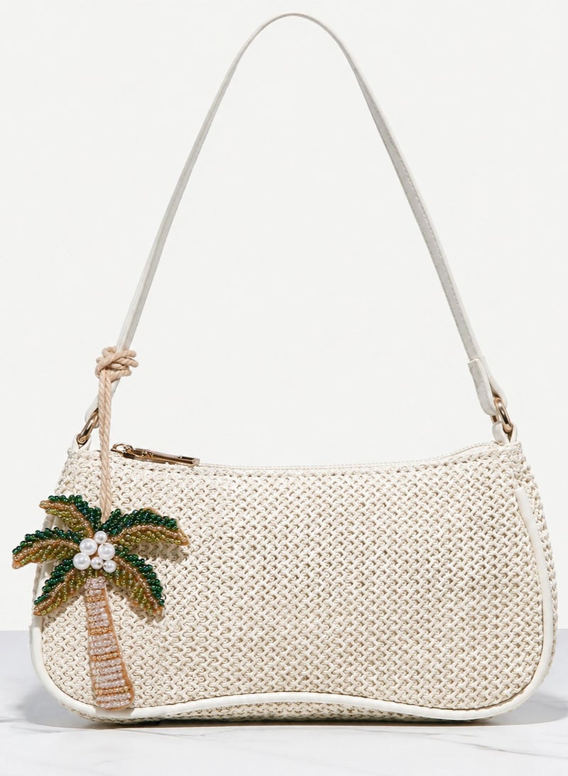 Saudi National Day Decoration – Palm Tree Bag Charm
A beautifully crafted bag charm featuring a palm tree design, made with delicate, shiny, and colorful beads. It adds a unique touch to your keys or bag and comes with a wrist strap for easy carrying and everyday use.
Can be used as a keychain or bag accessory.
Perfect for Saudi National Day celebrations and decorations. - Image 3