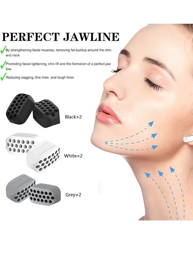 Generic - Jaw Exerciser For Men And Women - (6 Pieces) Silicone Jawline Exerciser - Powerful Jaw Trainer For Beginners, Intermediate And Advanced Users - Image 1
