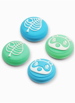 Thumb Grip Cap, Analog Stick Caps for Nintendo Switch/Switch Lite, Daugee Switch Thumbs Grips Caps Soft Silicone Joystick Cover for Joy-con Controllers Animal Crossing Theme 4Packs